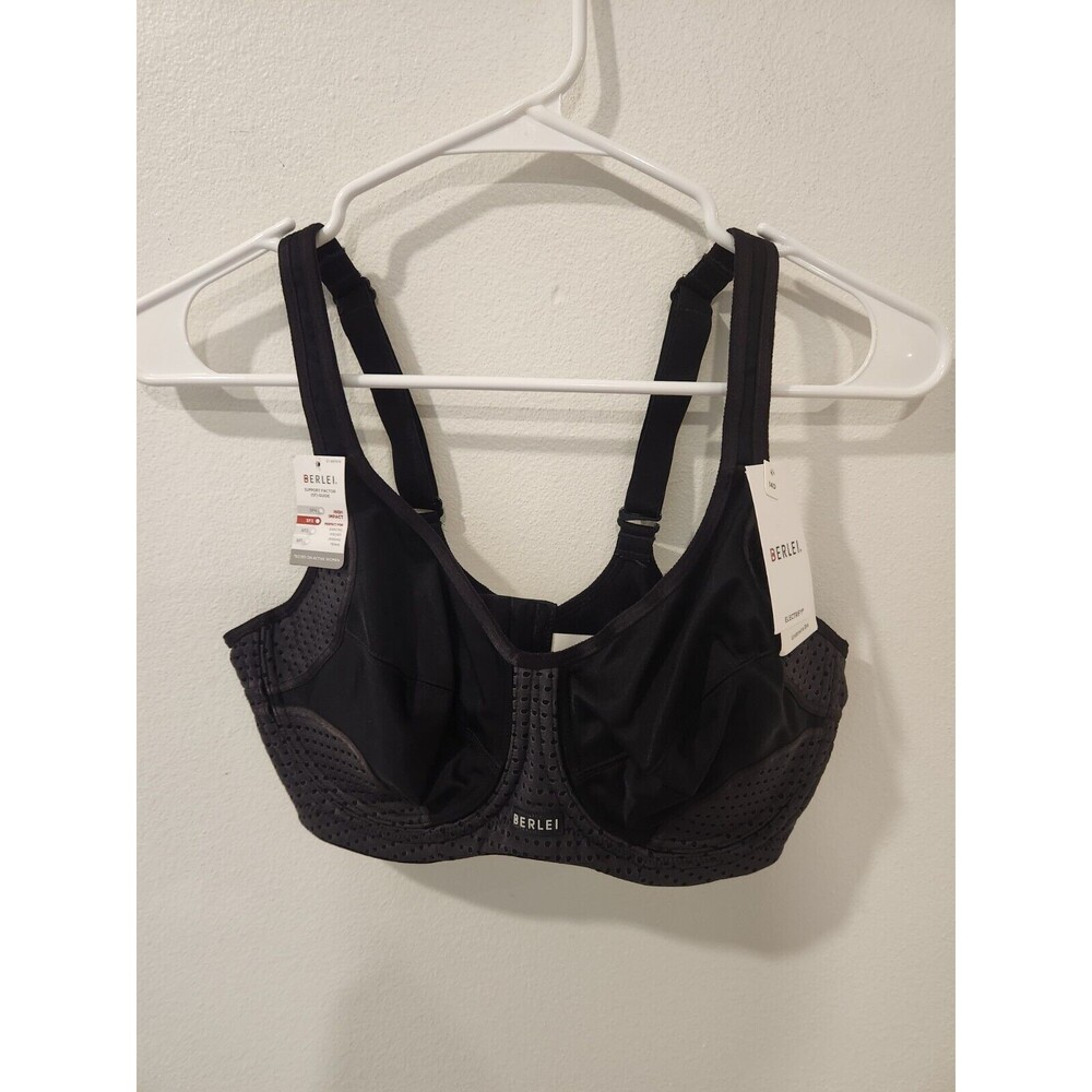 Berlei Sports Bra Black New With Tags Size 14D/36D